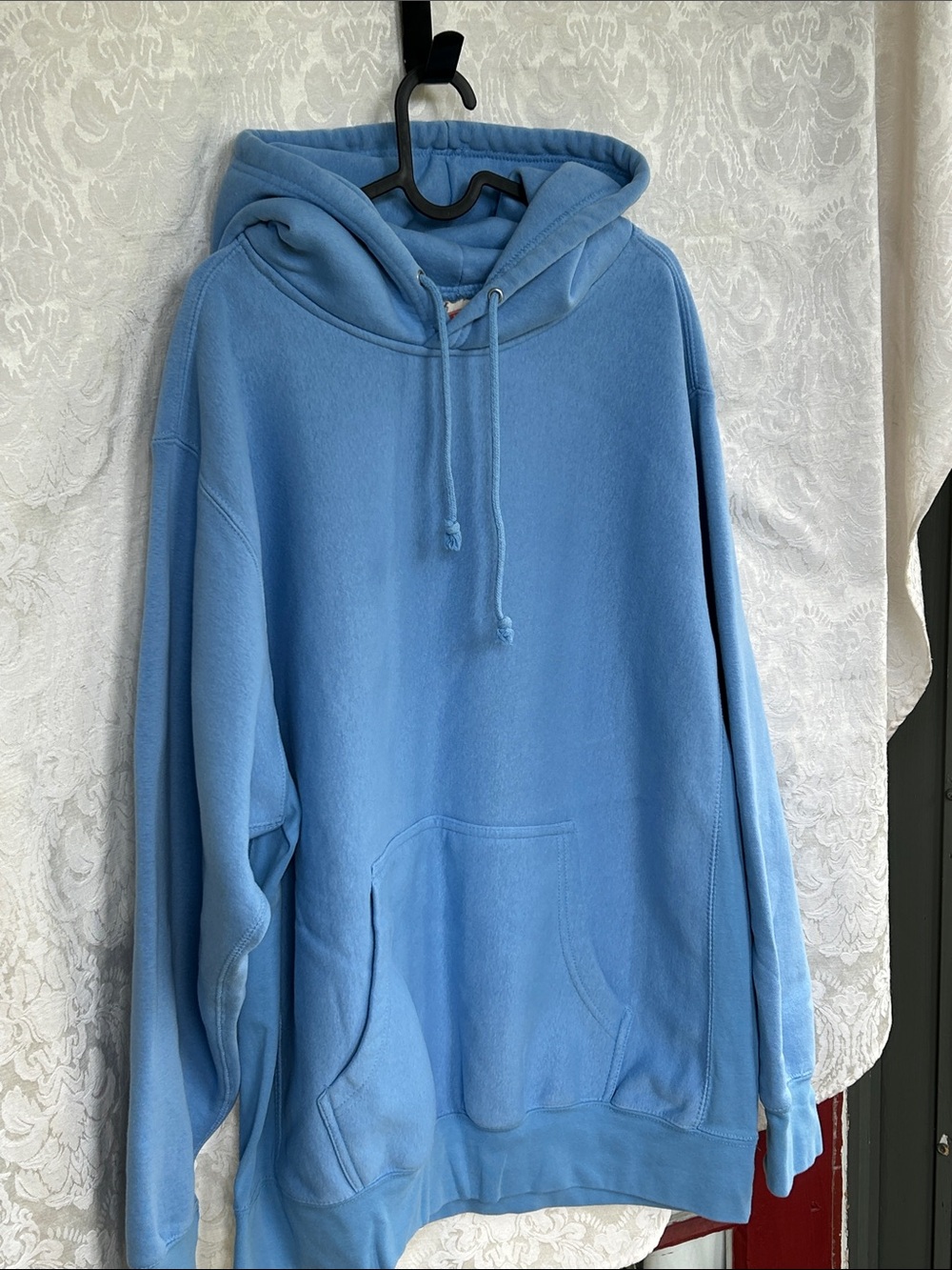 Light Blue Hooded Sweatshirt MV sport